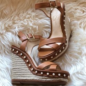 Jessica Simpson Espadrille Pearl Wedge 8